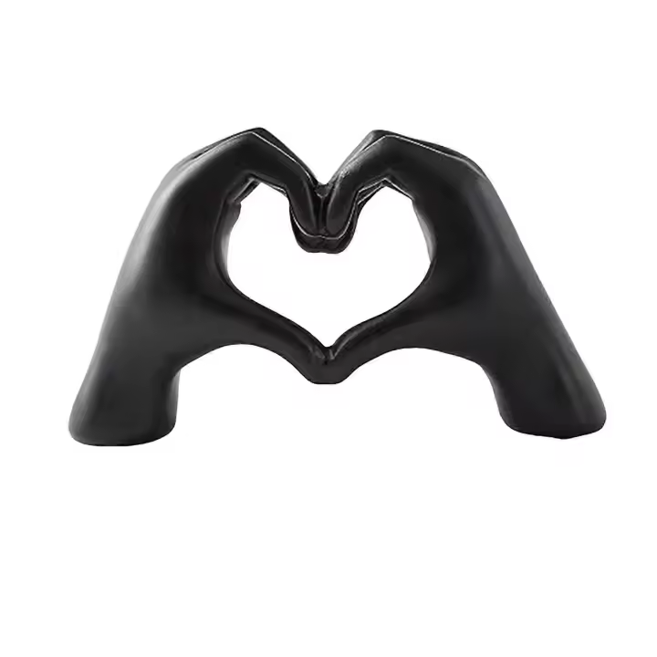 Amor Corazón mano estatuilla en forma de corazón gesto resina estatua Escultura Hogar Oficina Boda Fiesta esritorio decoración Ornament - 1