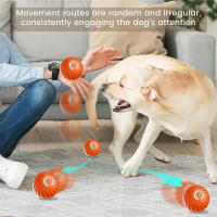Bola Inteligente Para Perros Juguetes Electrónicos Interactivos Moverse Automáticamente USB Bouncing Para Puppies Regalo De Cumpleaños Para Gatos - details 7