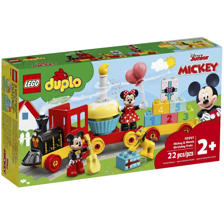 LEGO DUPLO DISNEY JUNIOR TREN DE CUMPLEAÑOS DE MICKEY Y MINNIE, 10941, TIENDA CON LICENCIA OFICIAL - 1