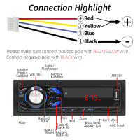 Reproductor De Estéreo Para Coche HIPPBQCC FM Radio MP3 Bluetooth Digital Con Entrada AUX USB/SD Pantalla Táctil 2.5'' Potencia Salida 45W*2 - details 6