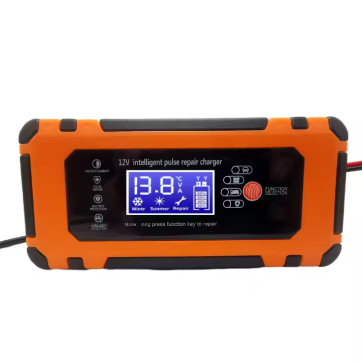 Cargador De Batería De Coche 10A 12V 24V 5A Con Pantalla Digital Reparación Y Detección De Baterías Accesorios Automotrices - 1