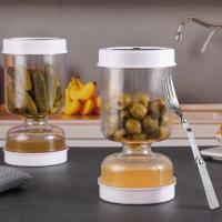 Nueva Botella De Acrílico Para Conservas Con Escurridor Y Tapa Inclinada Para Almacenamiento Airtight De Alimentos Estilo Coreano - details 5