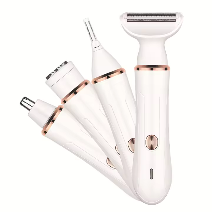 Afeitadora privada para mujeres, dispositivo de depilación multifuncional cuatro en uno para el hogar, dispositivo de depilación eléctrica USB de cuerpo completo. - 1