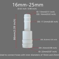 Conector De Tubo Flexible Plástico 5pcs Reductor De Barbaco Adaptador De Reparación De Agua Para Jardín Acuario Laboratorio - details 36