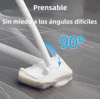 Cepillo De Limpieza Multifuncional Para El Baño Con Mango Largo Y Cabeza Trapezoidal Reemplazable Cepillo De Piso De Desinfección Eco-amigable Para El Hogar - details 2