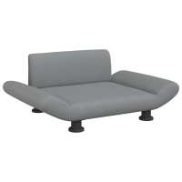 vidaXL Cama para perros de tela gris claro 70x45x28 cm - details 1