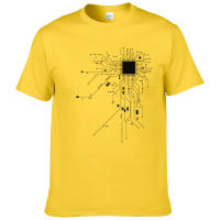 Camiseta De Algodón Para Hombre Verano 2023 Con Diagrama De Circuito Del Procesador CPU Moda Casual Estilo Top Fashion #303 - details 5