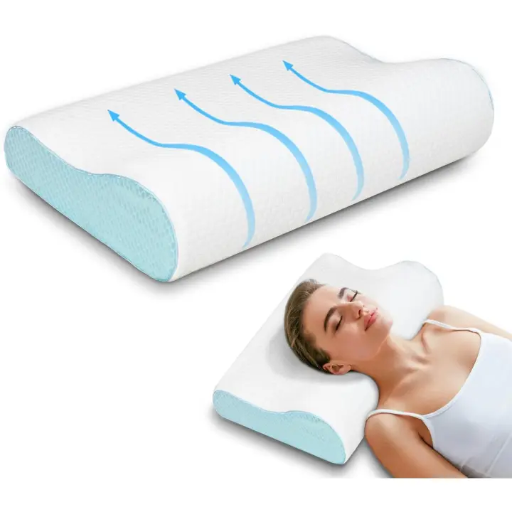 Cómodas Almohadas cervicales para aliviar el Dolor con Espuma viscoelástica - 1