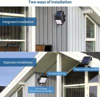 Luces Solares al Aire Libre, Luz solar al Aire Libre con sensor de movimiento PIR 56 LED, Luz de pared solar para waterproof para with Cable de 5m para Jardín, Escaleras, exterior, patio - details 0