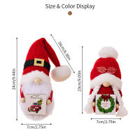 Muñeca De Peluche Navideña Sin Cara En Miniatura Decoración De Ventana De Casa Con Goblins Figura De Adorno Para Navidad - details 3