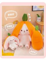Muñeco De Peluche Transformable En Fresa Y Conejo De Zanahoria 25CM Juguete Suave Regalo Ideal Para Niños Y Adultos - details 9