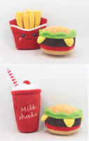Juguete De Masticar Para Perro Hamburger De Peluche Juguetes Para Morder Para Cachorros Juguetes De Moler Para Mascotas Accesorios De Suministros Para Mascotas - details 3