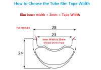 Cinta De Sellado Para Ruedas De Bicicleta HEPPE MTB Y Carretera 10M/50M Ancho De 16/18/21/23/25/27/29/31/33/35mm Cinta De Pegamento Para Ruedas De Bicicleta - details 0