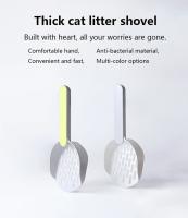 Escobilla Para Taza De Arena Para Gatos Plástica Con Base Herramienta De Limpieza Para Caja De Arena Adecuada Para Gatos Y Gatitos Suministros Para Gatos - details 0
