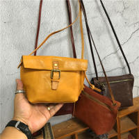 Bolso Bandolera Mujer MJ De Cuero Genuino Pequeño Bolsos Cruzados Retro Para Niñas Bolsa De Mano Suave Con Bolsillo Para Teléfono Móvil - details 6