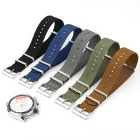 Correa De Reloj De Nylon De Alta Calidad Reemplazo De Cuerda Militar Tejido Balístico Con Tirantes Ribbed 20mm 22mm Accesorios - details 4