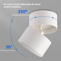 Lámpara De Proyección LED Arcoíris Mini Puesta De Sol Iluminación Ambiental Para Habitaciones Bares Discotecas Eventos Con Ángulo De Rotación Máximo De 60° Material De Aluminio - details 5