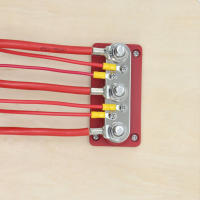 Bloque De Terminales De Autobús 300A 48V Con Cubierta Y Estacas De 3/8 Para RV Marina Barco Vehículo Caravana Nylon Fibra De Vidrio PC - details 6