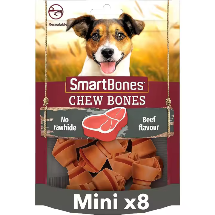 Smartbones Beef Bones  premios para perros masticables sin cuero crudo y huesos de res. - 1
