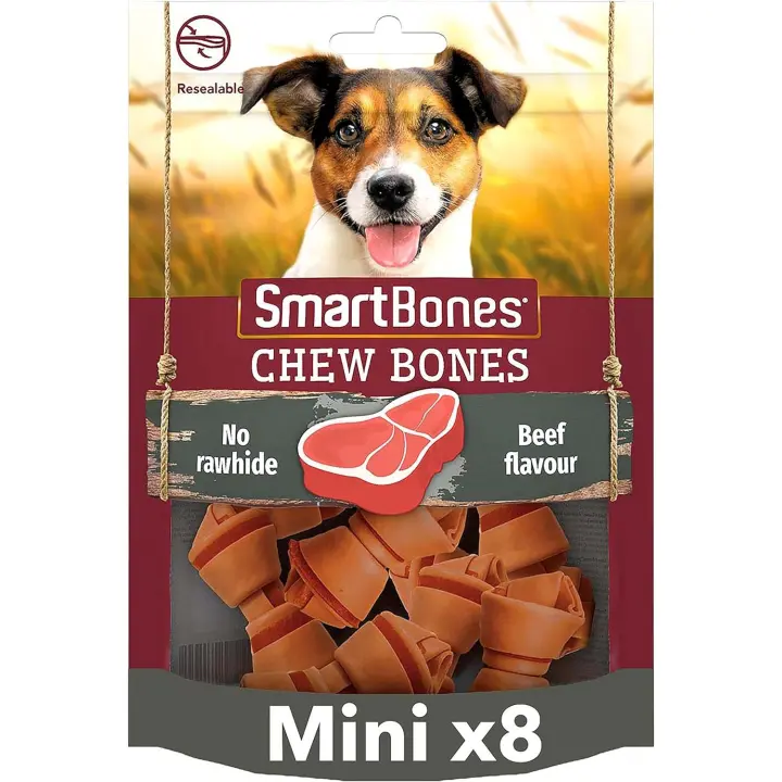 Smartbones Beef Bones  premios para perros masticables sin cuero crudo y huesos de res. - 1