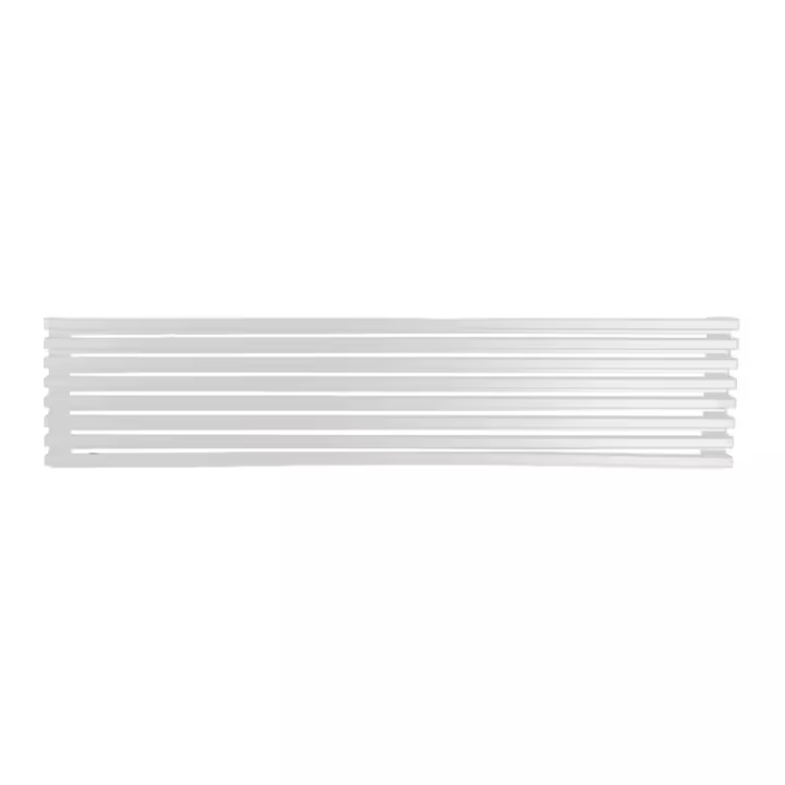 Rejilla de ventilación para frigorifico - horno color blanco 8 elementos 60 X 12 cm. rejilla recortable marca Micel cocina - 1