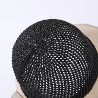 Sombrero De Verano Para Mujer COKK Tejido Al Hilo Transpirable Plegable Protección Solar Con Lazo Sombrilla Estilo Coreano Para Playa Viajes - details 12