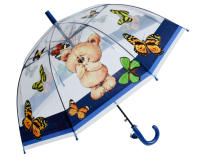 J.S ONDO Paraguas Transparente Bastón Plegable, 50cm Cerrado de NIÑO O NIÑA, Automático, 8 Varillas Resistente Al Viento,DIBUJO ANIMADO - details 4