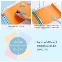 KW-trio 13095 Trimmer De Papel Y Corte De Cartón 7 En 1 Herramienta De Marcado Con Hoja De Papel Para Fotografía Y Manualidades - details 12