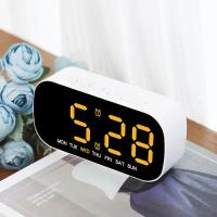 Reloj De Alarma Digital USB Potenciado Con Temperatura Fecha Doble Alarma Modo Nocturno Snooze Niveles De Brillo 5 12/24H LED Reloj - details 1