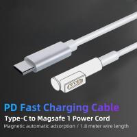 Cable De Carga Rápida USB Tipo-C a Magsafe1 & 2 Con Encabezado Magnético L / T Para MacBook Air / pro Adaptador De Cable De Material TPE / Braided - details 0