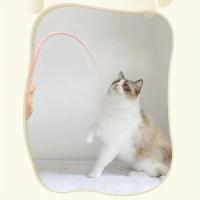Juguete Interactivo Para Gatos Biónico De Silicona Cola De Ratón Doble Color Sin Batería Juego De Entrenamiento Y Caza Para Interiores Fomenta El Juguetear Y La Salud - details 5