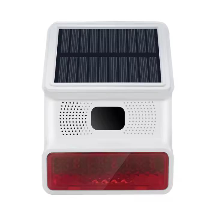 Alarma Solar Inalámbrica 433MHZ Con Sonido Y Luz Flash Para Exterior Sistema De Seguridad Hogar PGST GSM Silbato De Alarma - 1