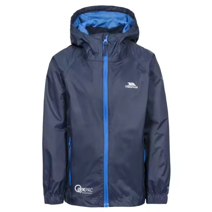 Ropa niños Chaquetas Trespass Chaqueta Qikpac Azul - 1