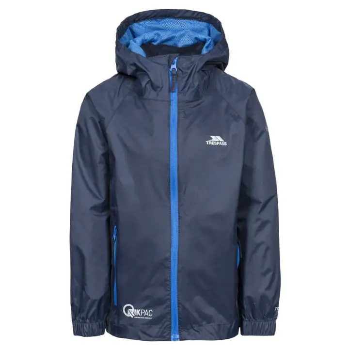 Ropa niños Chaquetas Trespass Chaqueta Qikpac Azul - 1
