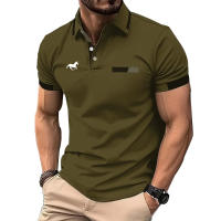 Camisa Polo Hombre Verano Manga Corta Moda Ajustada 100% Poliéster Secado Rápido Casual Negocios Estampado 3D Digital - details 4