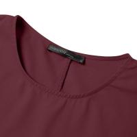 Vestido ZANZEA De Verano Para Mujer Con Manga Corta Estilo Casual Elegante A-Line Vestido De Fiesta Trabajo Sundress De Rodilla Largo Con Cinturón Decorativo - details 8