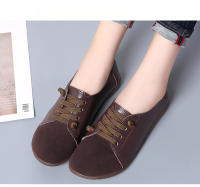 Zapatos De Mujer Nuevos 2024 Primavera Cuero Genuino Antideslizantes Planos Con Cordones Mocasines De Talla Grande Oxford Casual Para Mujer - details 8