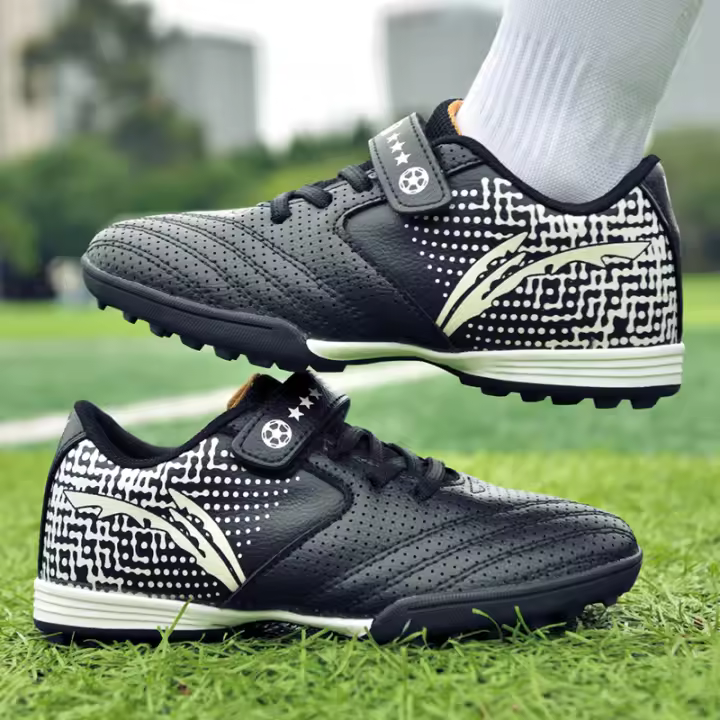 Zapatos De Fútbol Para Niños Entrenamiento Profesional Botas De Fútbol Microfibra Suave Suela De Turf Adecuados Para Chicos - 1