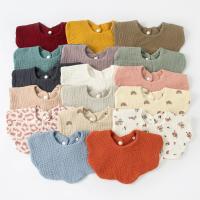 3pcs Bibs De Algodón Para Bebé Colores Sólidos Bandana De Ensalada Para Niños Y Niñas Toallas Para Lactancia Y Saliva - details 1