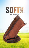 Zapatos Casuales Para Hombre De Cuero De Alta Calidad Mano Lazos Cómodos Transpirables Para Caminar Loafers Slip-on Para Conducir - details 1