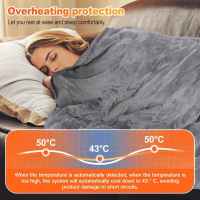 Washable double-layer temperature-controlled heating blanket flannel electric blanket cover blanket automatic protection - details 1