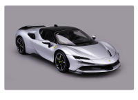 Modelo De Coche De Colección Bburago 1:18 Ferrari Sf90 Stradale Assetto Edición Silvery En Aleación Miniatura Para Regalo - details 8