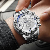 Reloj De Cuarzo Para Hombre Casual Moda Con Correa De Acero Sin Estuche Marca Yolako Material De La Correa Y Caso De Aleación - details 3