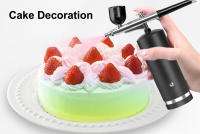Kit De Aerógrafo Para Uñas Con Compresor Portátil Para Pintura De Galletas Y Artesanías Herramienta De Belleza Multifuncional Metálica Recargable Por USB - details 13