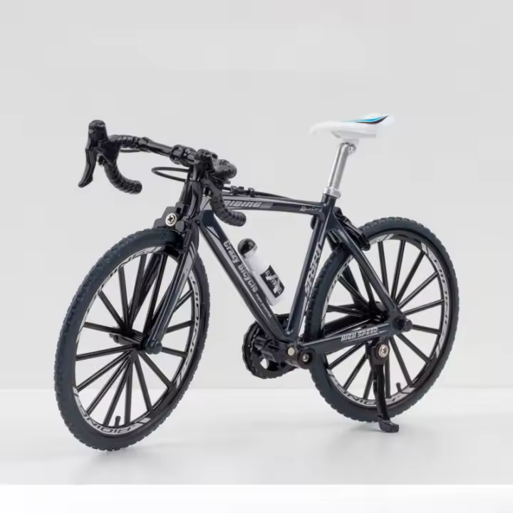 Bicicleta De Montaña a Escala 1/8 Juguetes Para Niños Modelo De Bicicleta Con Ruedas Giratorias Y Frente Giratorio Aleación De Off-road Regalo Decorativo Para Niños - 1