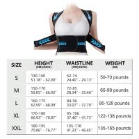 Cinturón corrector de postura de espalda elástico, enderezador de escoliosis ajustable y transpirable, soporte de columna lumbar para Mujeres y Hombres, Belt Superior del hombro (L) - details 0