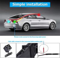 Cámara de tablero con Espejo para Automóvil, Cámara de Espejo retrovisor inteligente de 4,3 ", resistant to Agua, Gran angular frontal y trasera de 1080P HD - details 3