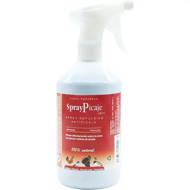 FINCA CASAREJO Spraypicaje 500 Ml - Spray Contra el Picaje en Aves de Corral - Repelente Natural - 1