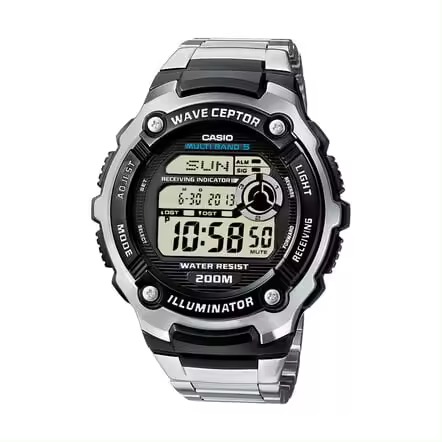 Reloj digital CASIO wave receptor WV-200RD-1A correa de acero 29 zonas horarias - 1
