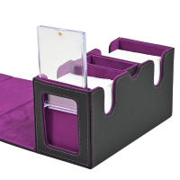 Caja De Cartas MTG Con Dos Ventanas De Exhibición Y Caja De Dados Apta Para 200+ Cartas Doblemente Enseñadas PU Cuero Caja De Cartas Para TCG CCG - details 3